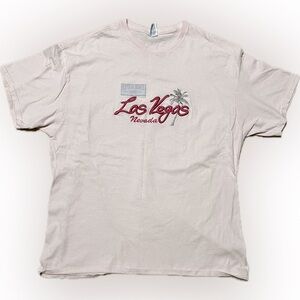 💥Las Vegas Nevada Pink T-Shirt Est. 1905 Pink Embroidery Graphic Souvenir XL